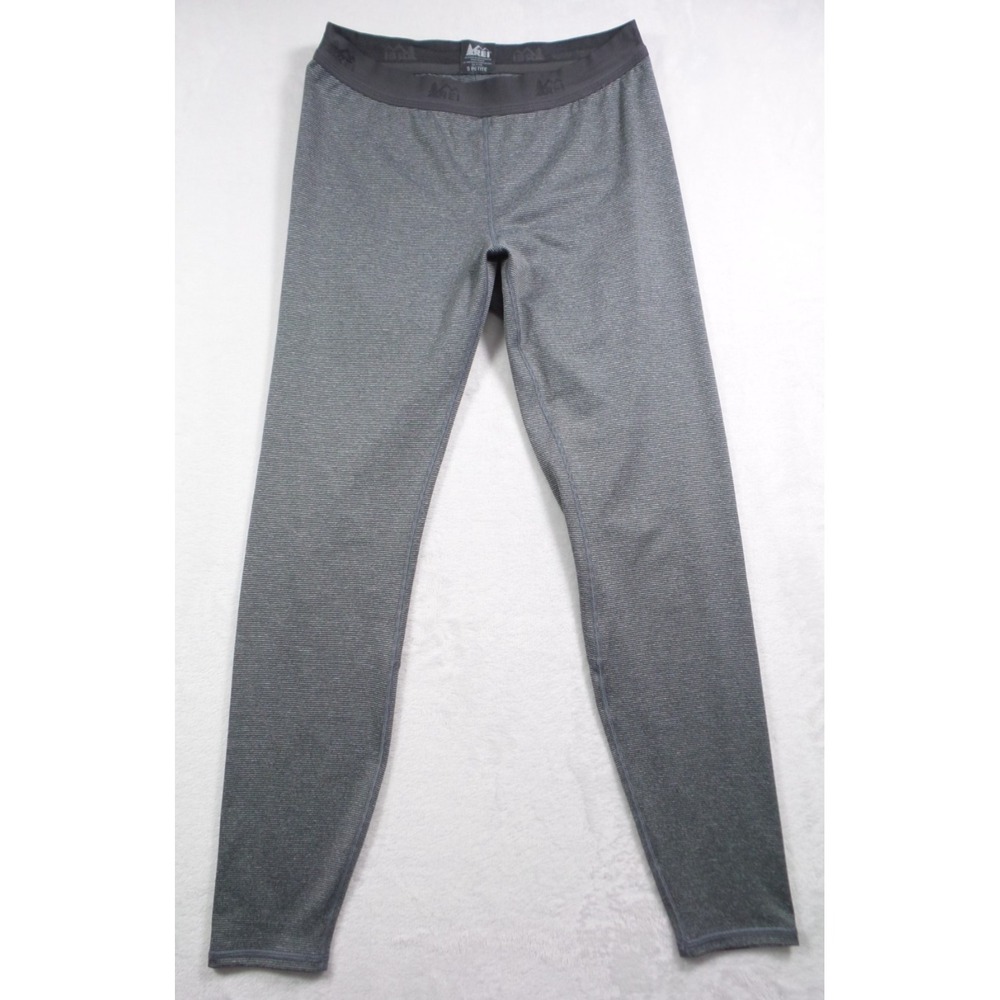 REI Base Layer Bottoms Leggings Womens Size Small Petite‎ Gray Stretch Comfort